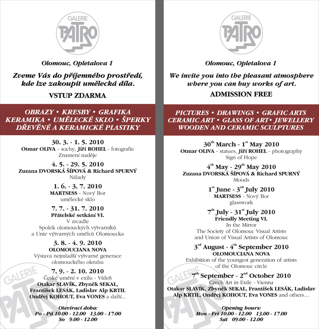 Pozvánka / Invitation, PDF
