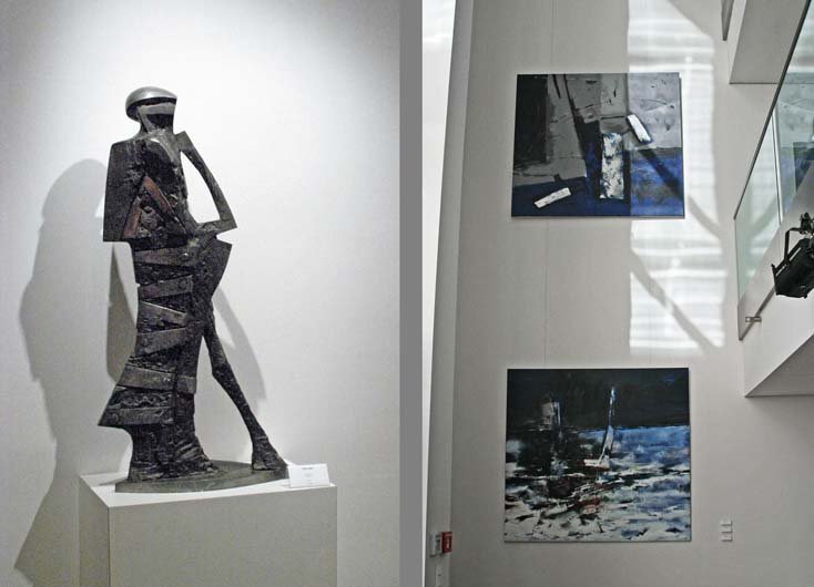 Plastika Perta Kuby a obrazy Davida Dvorského