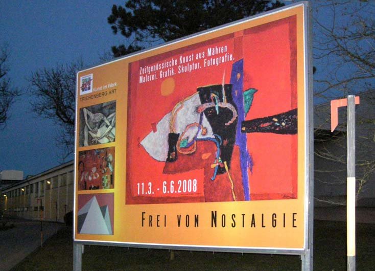 Velkoformátový poutač k výstavě