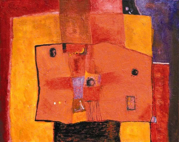 UPROSTED LTA / IN THE SUMMER, 2007, akryl / acrylic, 92 x 73 cm