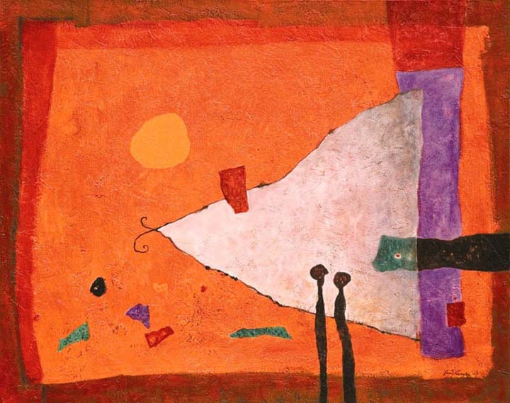 NKDE V PROVENCE I. / SOMEWHERE IN PROVENCE I., 2007, akryl / acrylic, 92 x 73 cm